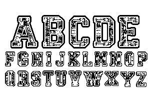 Polynesian Tribal Alphabet Clipart
