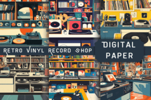 Retro Vinyl Record Shop