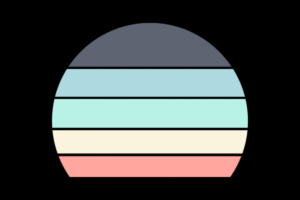 Retro Sunset Vintage - 5 Stripes