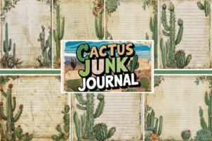 Shabby Chic Cactus Junk Journal