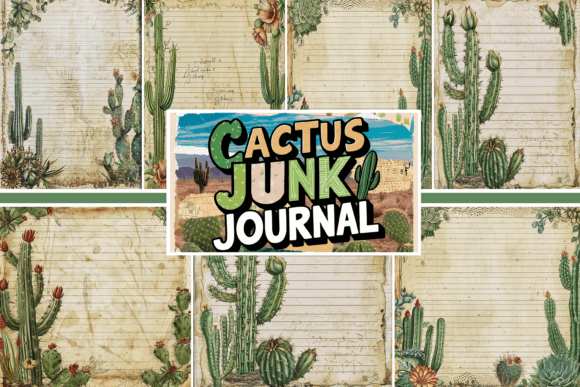 Shabby Chic Cactus Junk Journal