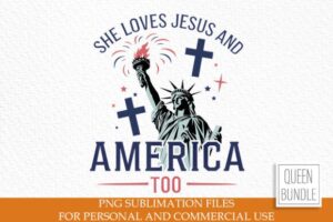 She Loves Jesus Sublimation