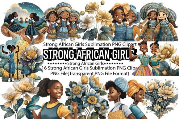 Strong African Girls Sublimation Bundle