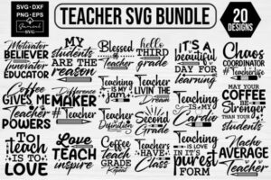 Teacher SVG Free Bundle