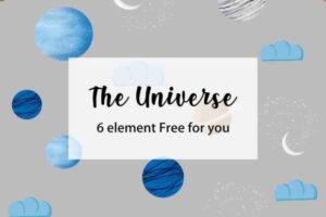 The Universe Clipart Pattern