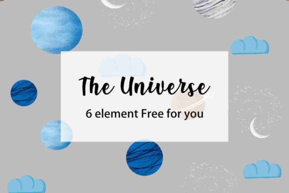 The Universe Clipart Pattern