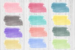 Watercolor Clipart Paint Stains