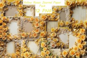 Yellow Roses Journal Paper Pack