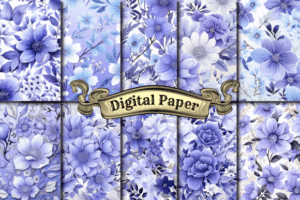 Atercolor Lilac Floral Patterns