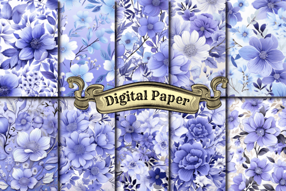 Atercolor Lilac Floral Patterns