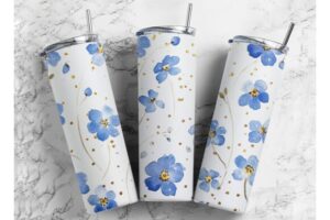 Forget Me Not Watercolor Design in Whims