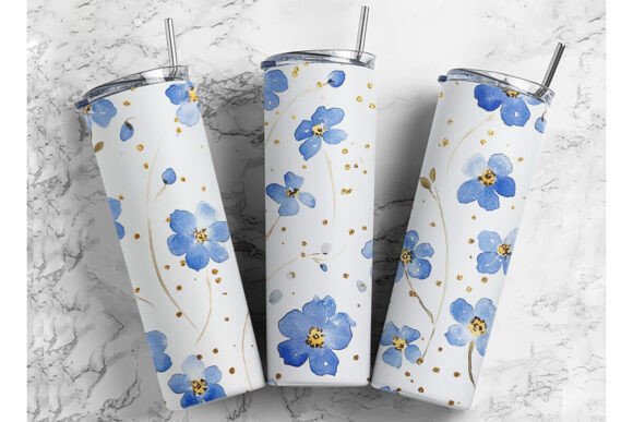 Forget Me Not Watercolor Design in Whims